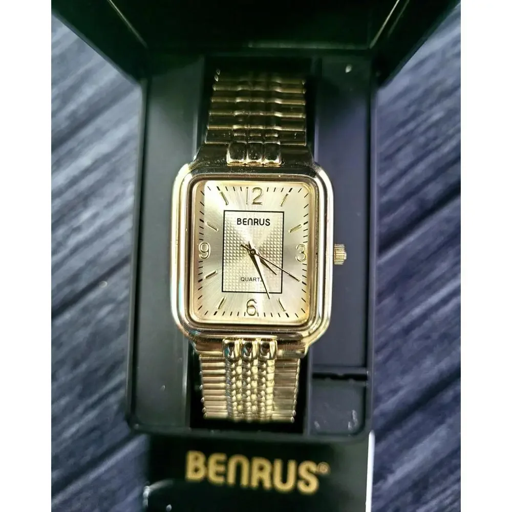 Rare‎ Condition New In  Box Vintage Benrus Mens Retro Watch